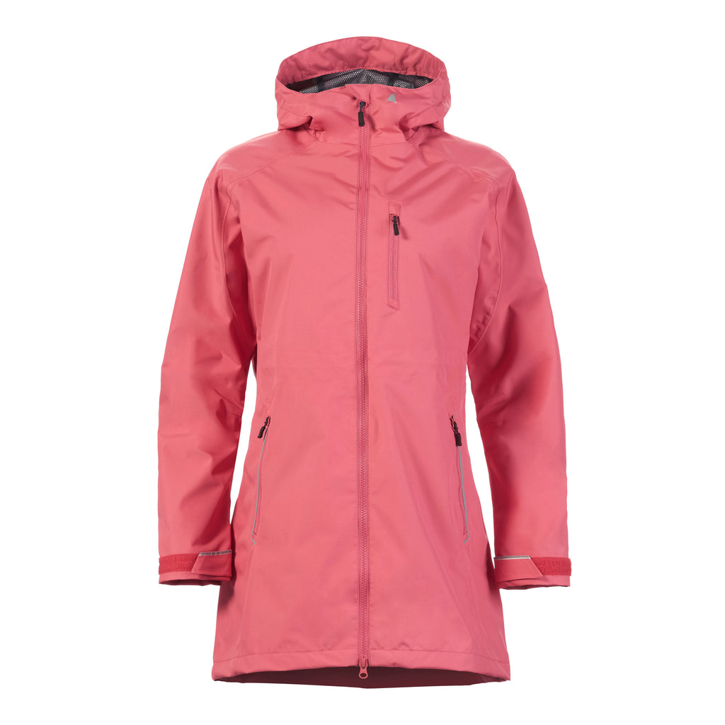 WOMEN'S SARDINIA LONG RAIN JKT - SWEET RASPBERRY