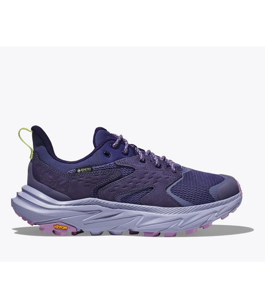 Women’s HOKA Anacapa 2 Low GTX hiking shoes in Meteor and Cosmic Sky