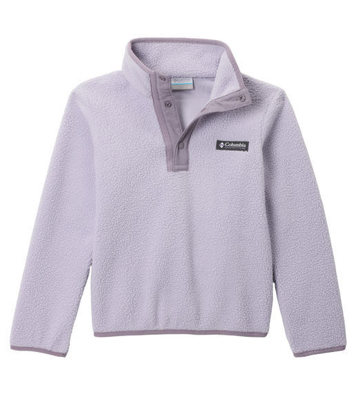Columbia Helvetia II Half Snap Fleece in Lavender Pearl and Shale Purple – Ages 10 to 20