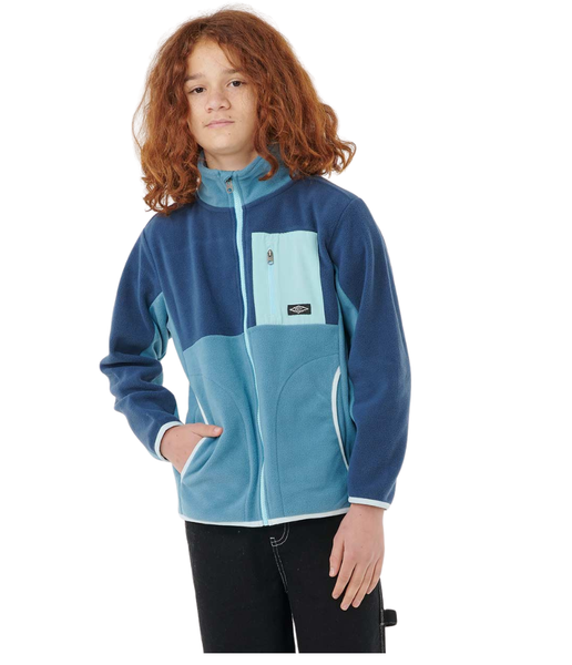 Rip Curl Raw Energy Block Fleece Youth Storm Blue