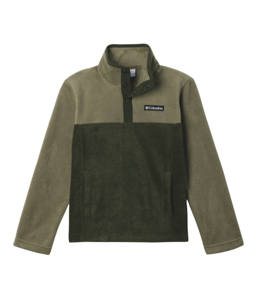 Columbia Youth Steens Mountain II Half Snap Fleece – warm kids' fleece pullover with hand pockets and half snap collar