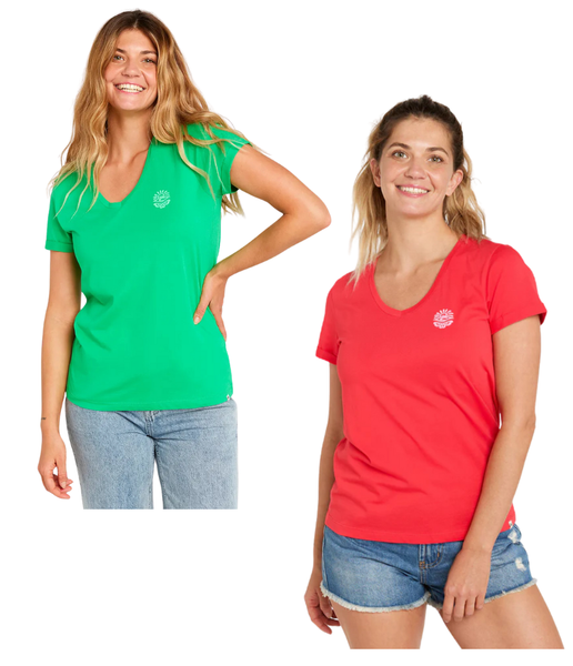 WOMEN'S RE-ENTRY V NECK TEE