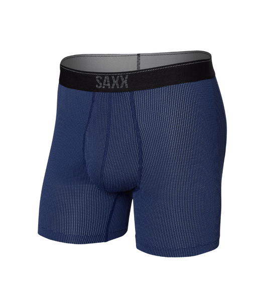 QUEST QUICK DRY MESH BOXER BRIEF FLY - MIDNIGHT BLUE II