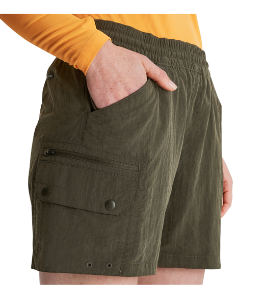 WOMEN'S EVRY-DAY CARGO SHORTS V2 - DARK MOSS