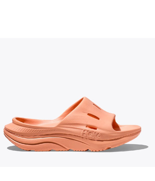 Unisex HOKA ORA Recovery Slide 3 in Papaya – lightweight post-run recovery sandal