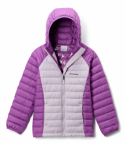 POWDER LITE™ II HOODED JACKET - LAVENDER PEARL, SHALE PURPLE - AGES 10 TO 16