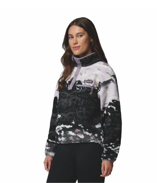 HELVETIA™ II PRINTED CROPPED HALF SNAP WOMEN'S - 	SHALE PURPLE SISTERS, SHALE PURPLE