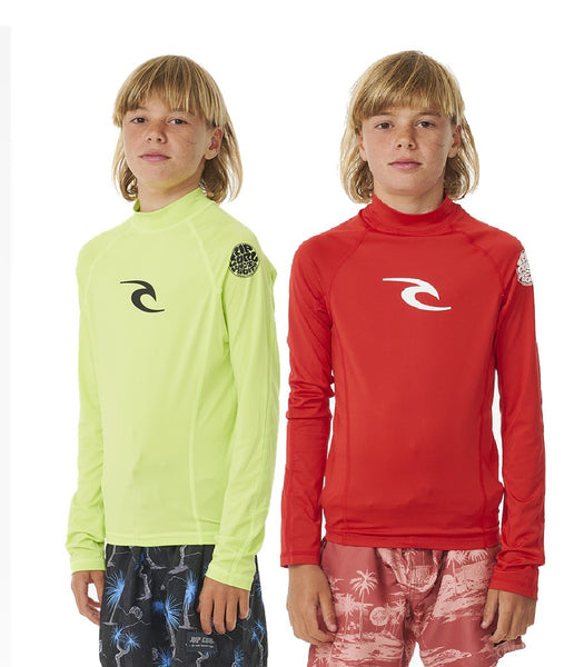 BRAND WAVE UPF LONG SLEEVE RASH VEST (AGES 1 TO 10)