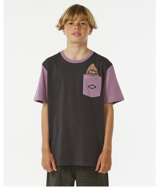 LOST ISLANDS POCKET TEE - DUSTY PURPLE (AGES 12, 14 & 16)