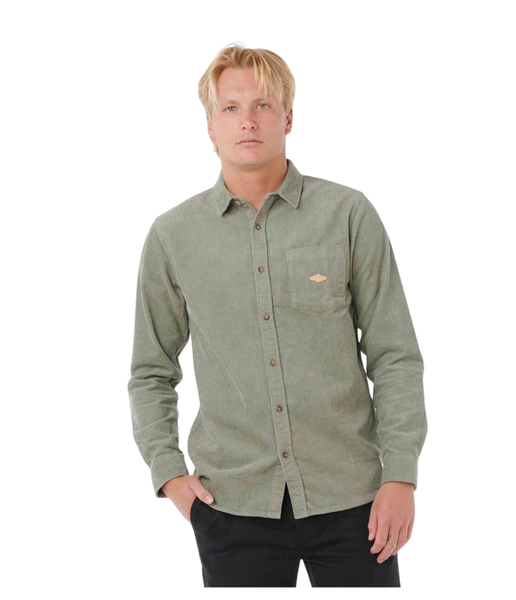 Rip Curl Classic Surf Cord Long Sleeve Shirt Cactus Green