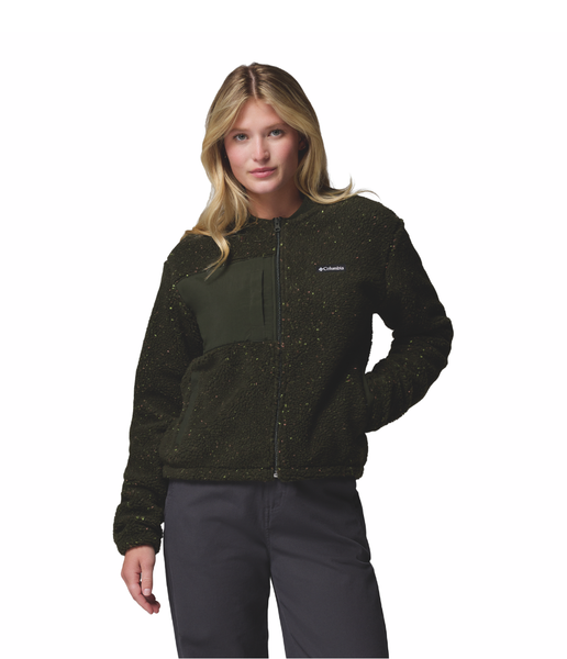 STELLAR PATH™ FLEECE BOMBER FULL ZIP WOMEN'S - GREENSCAPE