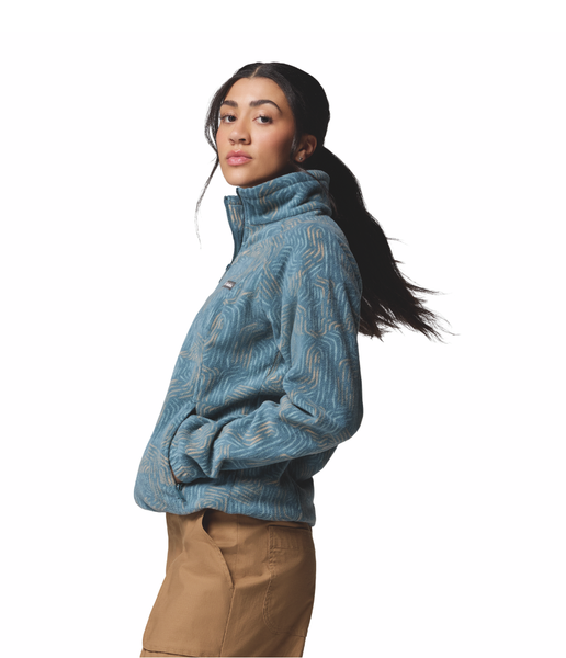 BENTON SPRINGS™ PRINTED FULL ZIP WOMEN'S - EVERBLUE FLOWFALLS