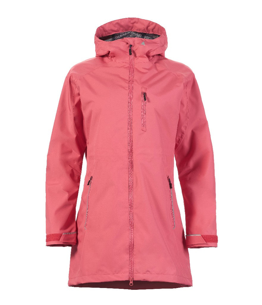 WOMEN'S SARDINIA LONG RAIN JKT - SWEET RASPBERRY