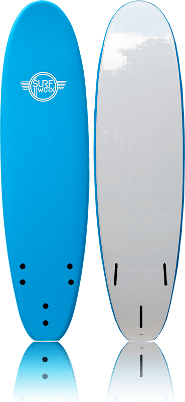 SURFWORX BASE MINI -MAL SOFTBOARD WITH LEASH - THREE GREAT SIZES