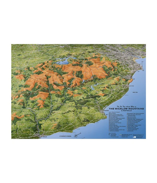 THE FIR TREE AERIAL MAP OF THE WICKLOW MOUNTAINS AND FOOTHILLS