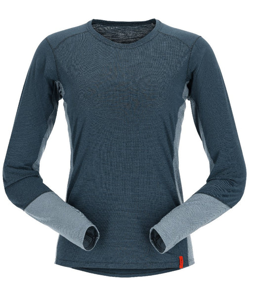 WOMEN'S SYNCRINO BASE LONG SLEEVE TEE - ORION BLUE