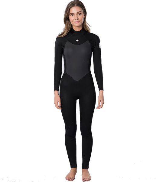 WOMEN'S OMEGA 53 GB BACK ZIP STEAMER - BLACK