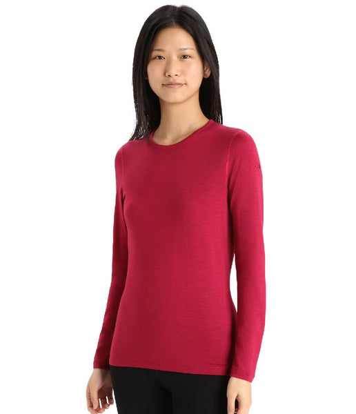 WOMEN'S 260 TECH LONG SLEEVE CREWE - CHERRY