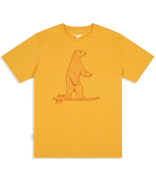 SURF WILD ORGANIC COTTON TEE - MAIZE YELLOW