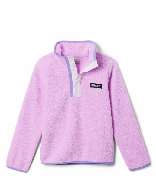 KID'S HELVETIA HALF SNAP FLEECE - COSMOS PINK