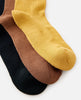 MEN'S WETTY CREW SOCK 3-PACK - DUSTED CHOCOLAT