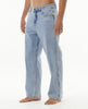 MEN'S DOSED DENIM PANT - WASHED BLUE