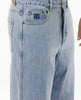 MEN'S DOSED DENIM PANT - WASHED BLUE