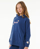 SUMMER SOLSTICE HOOD - GIRL - WASHED NAVY