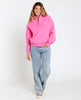 WOMEN'S FORTALEZA HALF ZIP FLEECE - HOT PINK