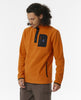 MEN'S SEARCH POLAR FLEECE CREW - ORANGE AMBER