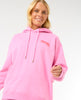 WOMEN'S SURF PUFF HERITAGE HOOD - PINK