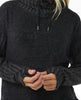 WOMEN'S COSY HOOD - BLACK MARLE