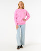 WOMEN'S HIBISCUS DIAMOND HERITAGE CREW - PINK