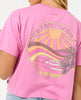 WOMEN'S SUN & SEA CROP TEE - PINK