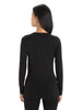 WOMEN'S 200 OASIS LS SCOOP NECK - BLACK