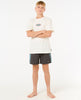 BOY'S RAW ENERGY LOGO TEE - BONE (AGES 12-16)