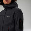 PRAVITALE MOUNTAIN 2.0 HOODED FLEECE JACKET AM - CARBON/BLACK