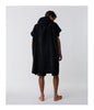LOGO HOODED TOWEL MEN'S - BLACK - ONE SIZE