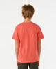 FILGREE SHORT SLEEVE TEE - HOT CORAL (AGES 8 & 10)
