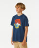 ACTION TEE - WASHED NAVY (AGES 8 & 10)