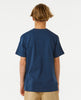 ACTION TEE - WASHED NAVY (AGES 8 & 10)