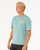 ICONS SURFLITE UPF S/S RASHVEST - BLUE LAGOON