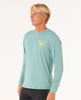 ICONS SURFLITE UPF L/S RASHVEST - BLUE LAGOON