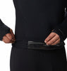 MEN'S MIDWEIGHT STRETCH LONG SLEEVE OMNI-HEAT HALF ZIP TOP - BLACK