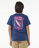 SHRED TILL DEAD TEE-BOY - WASHED NAVY