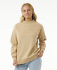 WOMEN'S PREMIUM SURF CREW - TAUPE