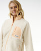 WOMEN'S SHORE BREAK POLAR FLEECE - OFF WHITE