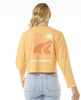 WOMEN'S CUT LAPS LONG SLEEVE TEE - ORANGE