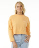 WOMEN'S CUT LAPS LONG SLEEVE TEE - ORANGE