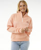 WOMEN'S FORTALEZA  HALF ZIP FLEECE - LIGHT PINK